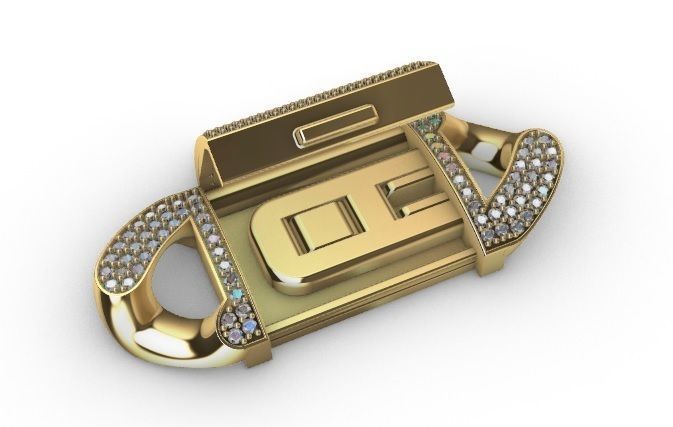 16 MM MIAMI CUBAN LINK CHAIN 3 ROWS DIAMOND BRACELET NECKLACE 3D print model_6