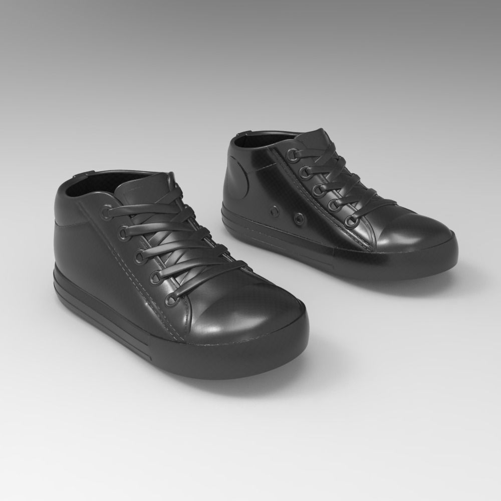 Classic sneaker 3D print model_13