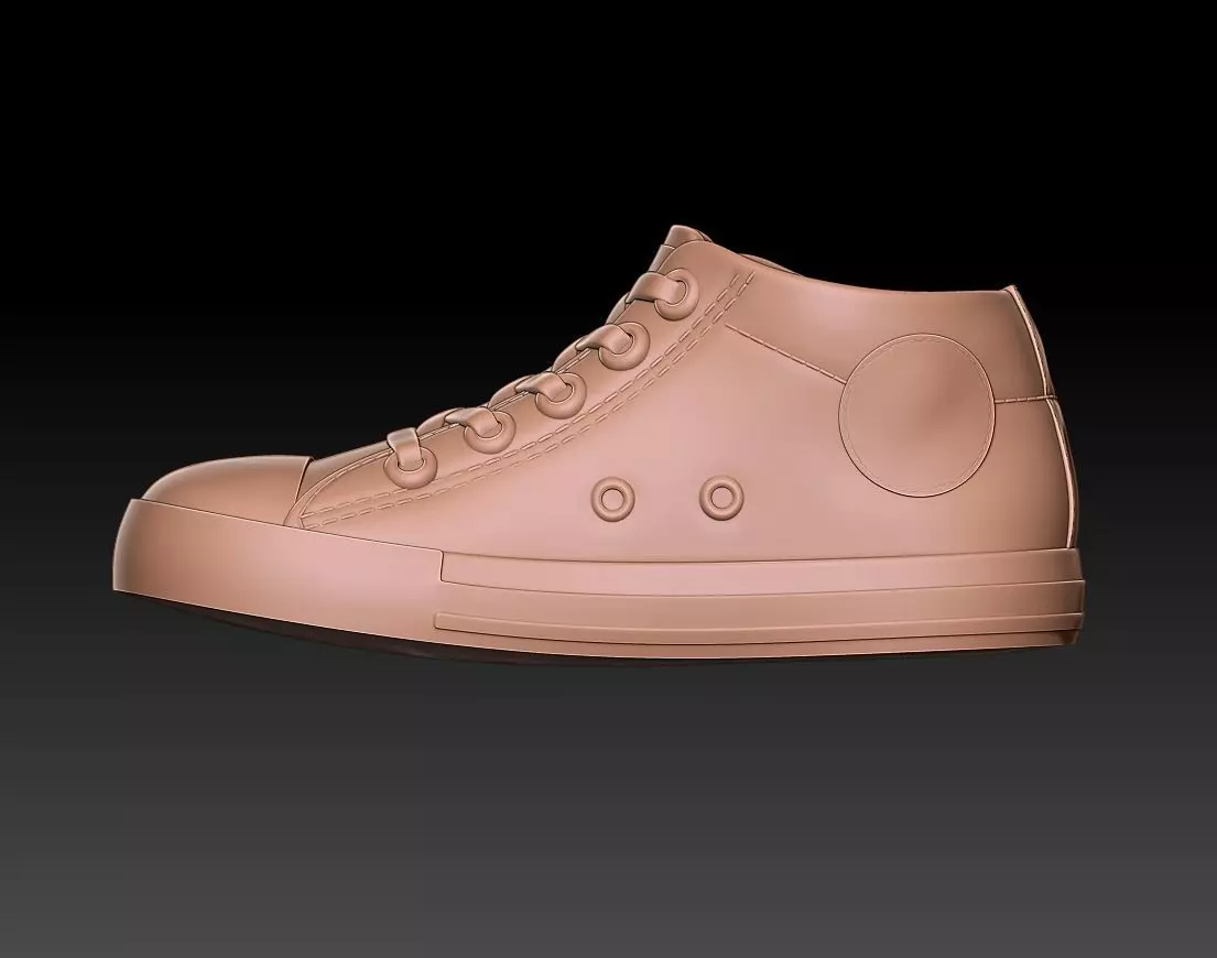 Classic sneaker 3D print model_0