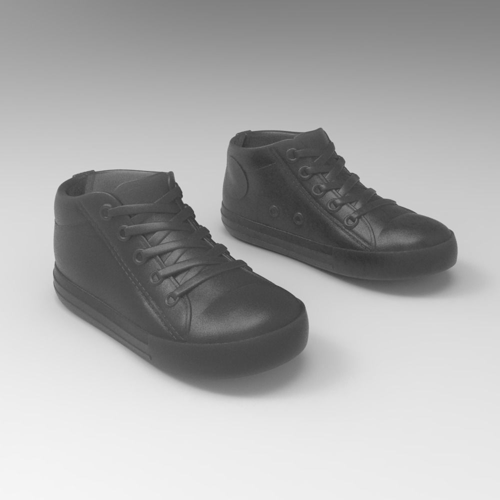Classic sneaker 3D print model_15