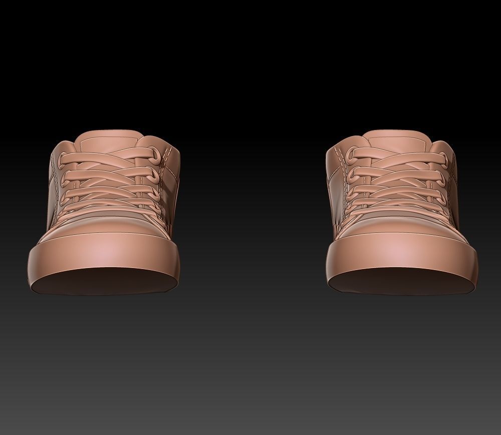 Classic sneaker 3D print model_3