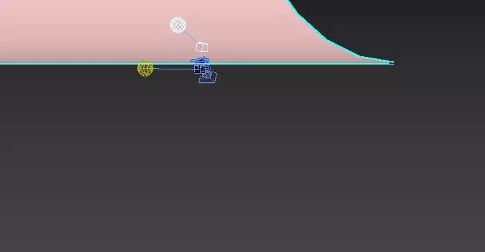 Background wave with object in middle of it Free 3D model