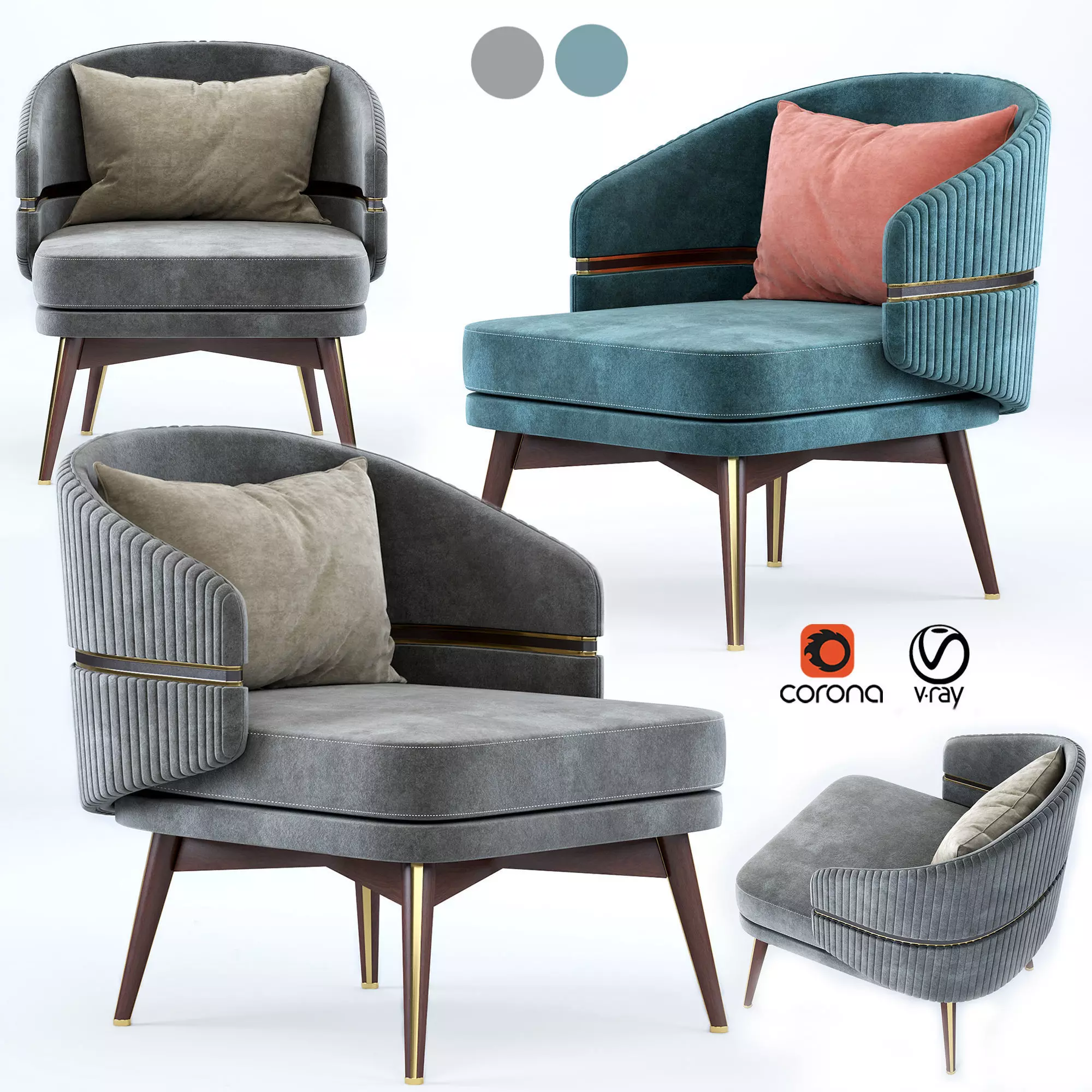Aster billy chair 3D model