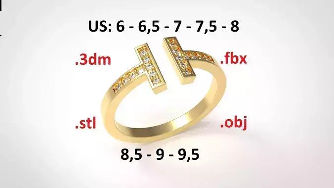 Model 165 Tiffany Diamond Ring US Size