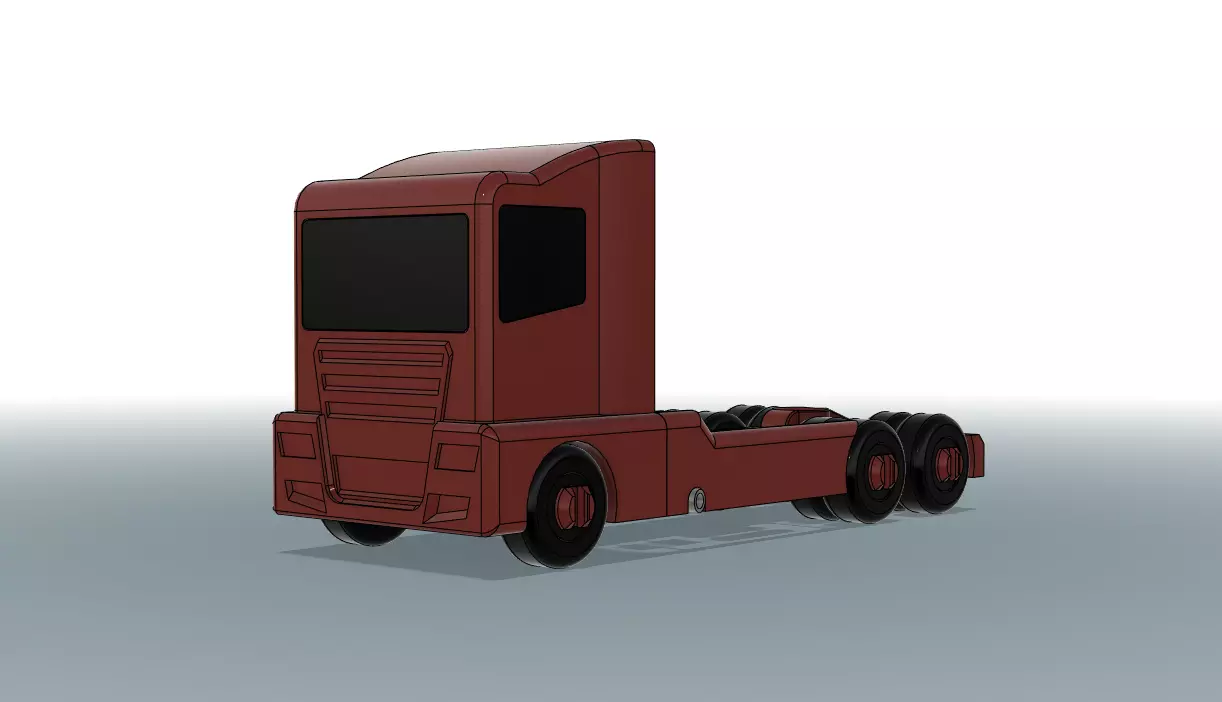 Printable and Playable Truck v1 3D print model