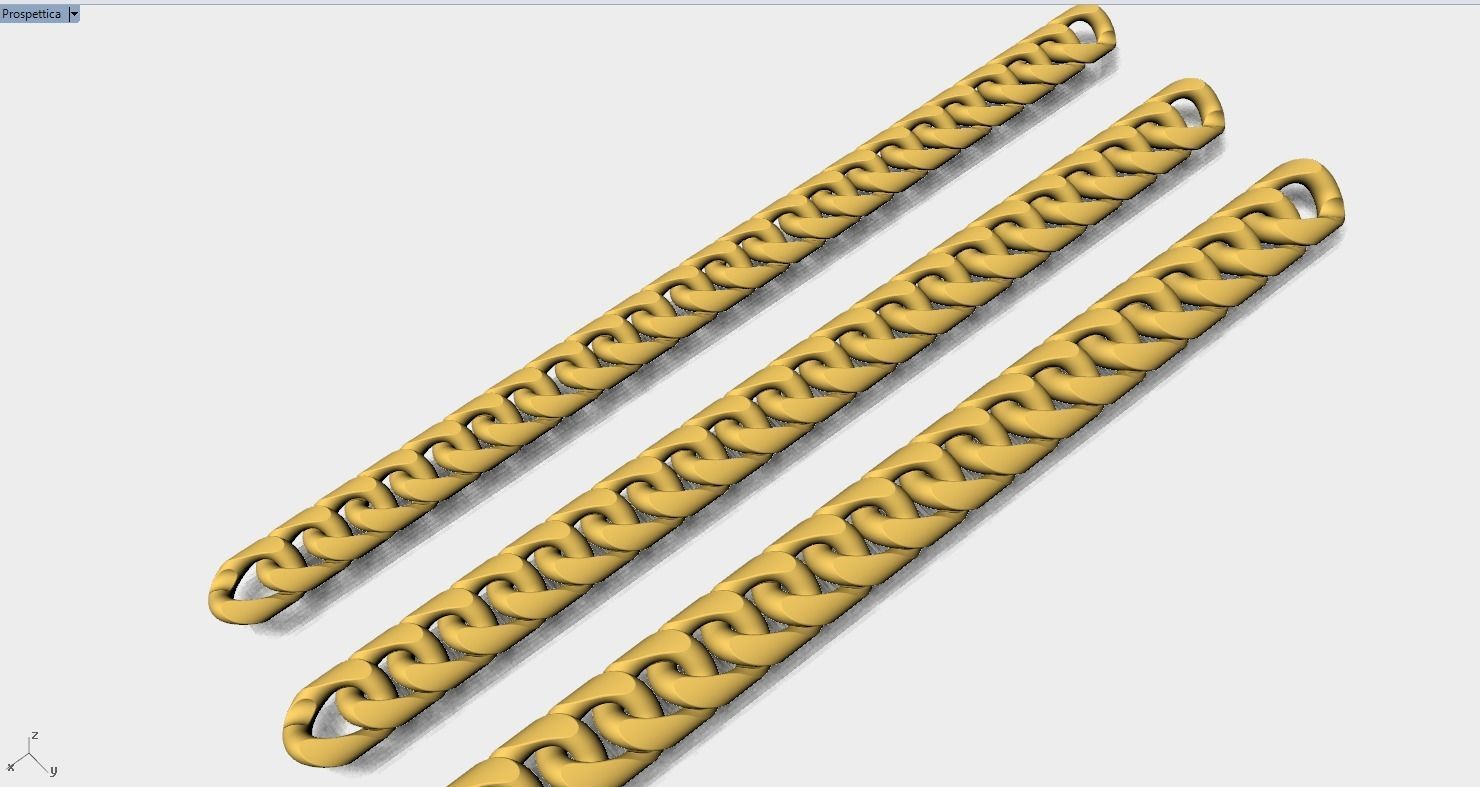 cuban chain link 2 3D print model_8