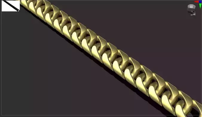 cuban chain link 2 3D print model