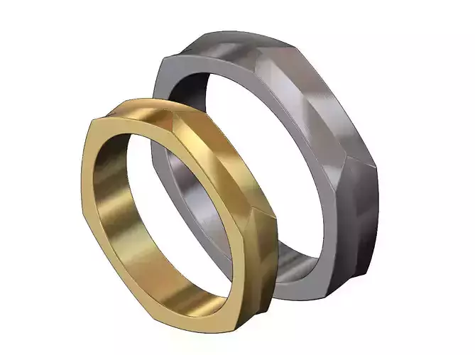 Double side hexagonal twist band 