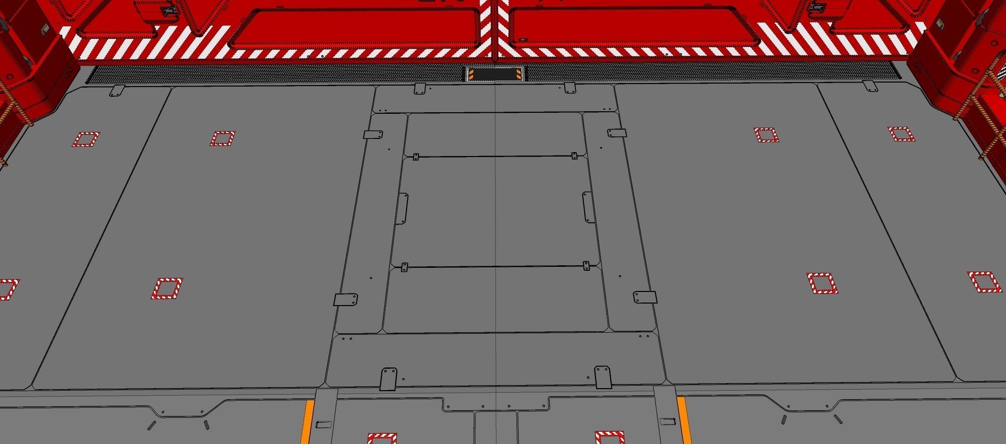 antinuclear gate with a ramp 3D model_29