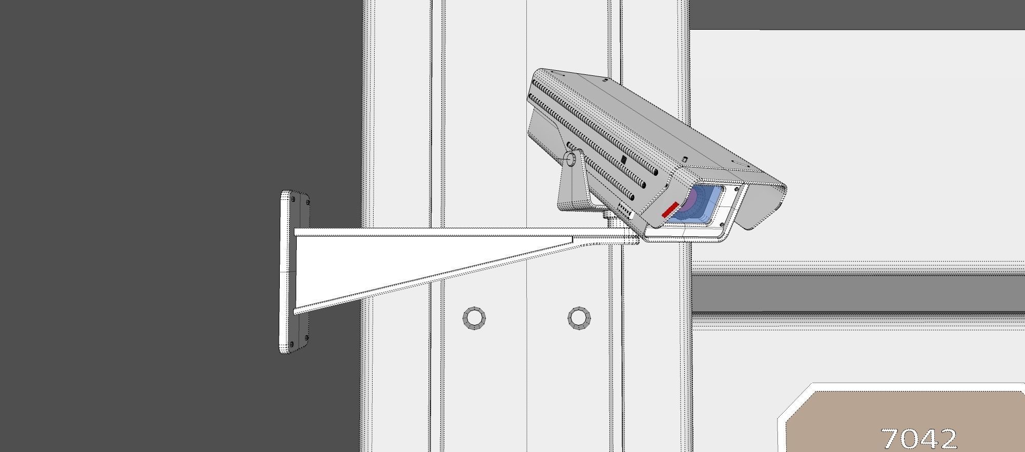 antinuclear gate with a ramp 3D model_25
