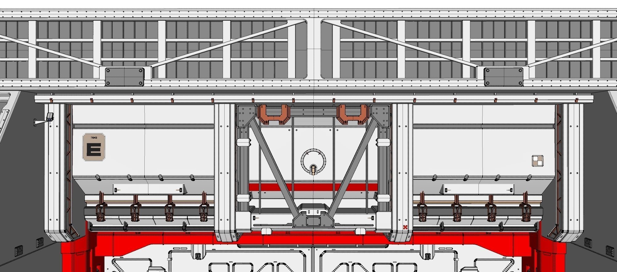 antinuclear gate with a ramp 3D model_24