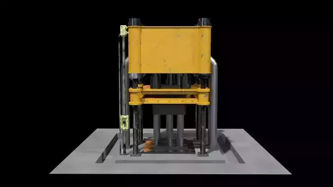 metal forging machine 3D model