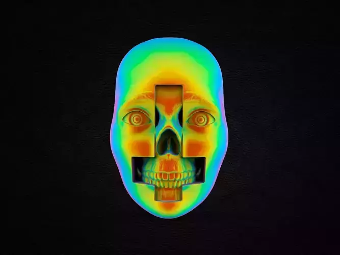 Halloween Mask Wall Decoration 3D print model