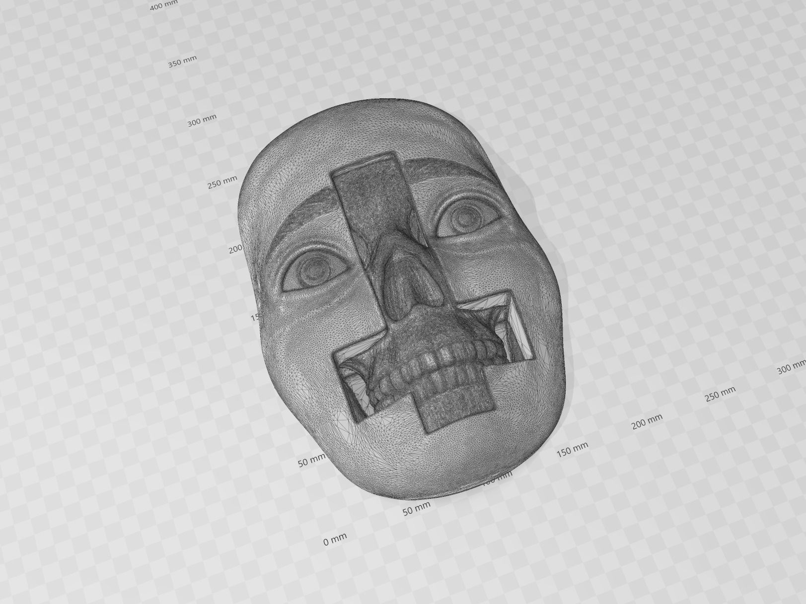 Halloween Mask Wall Decoration 3D print model_12