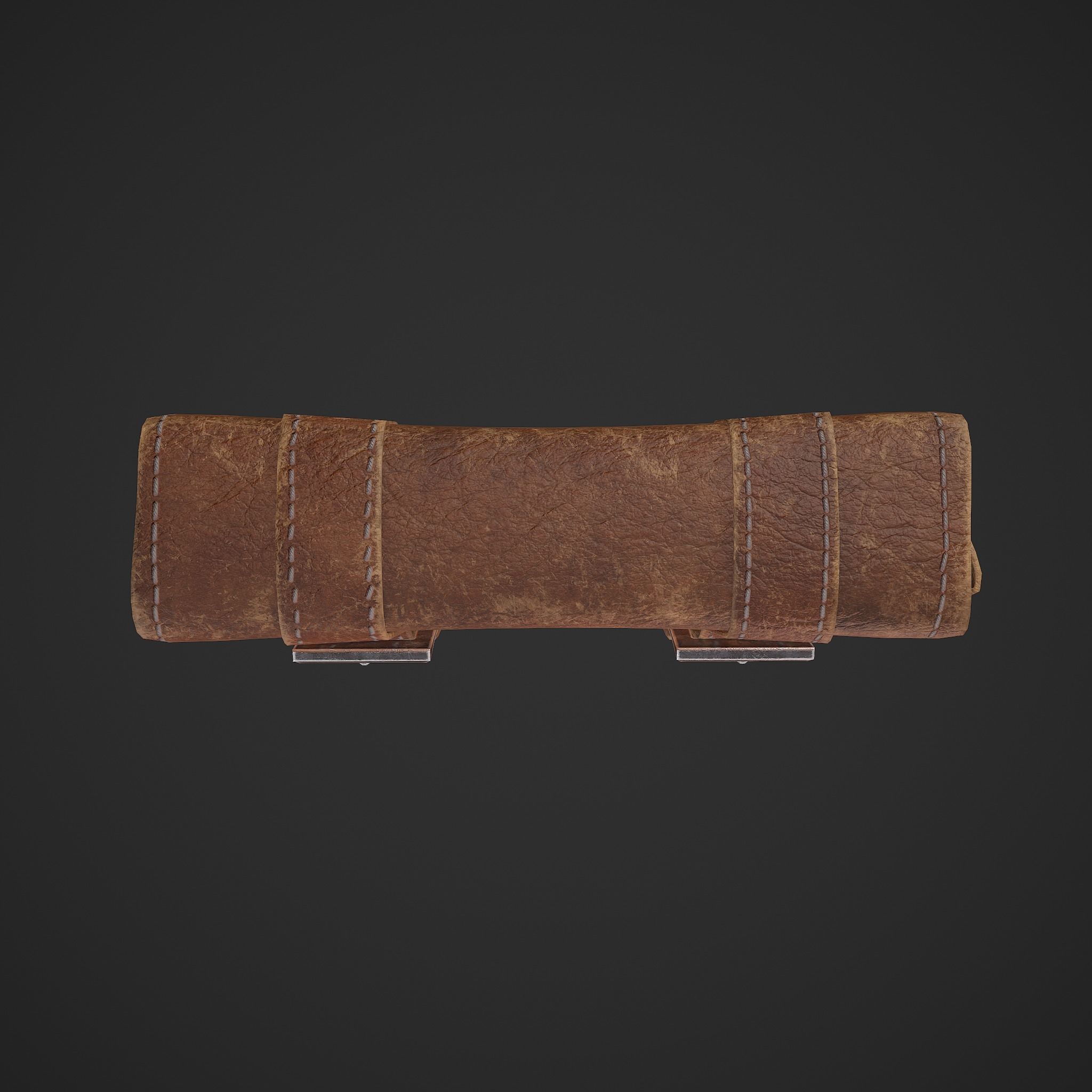 Medieval Bag Low-poly 3D model_12