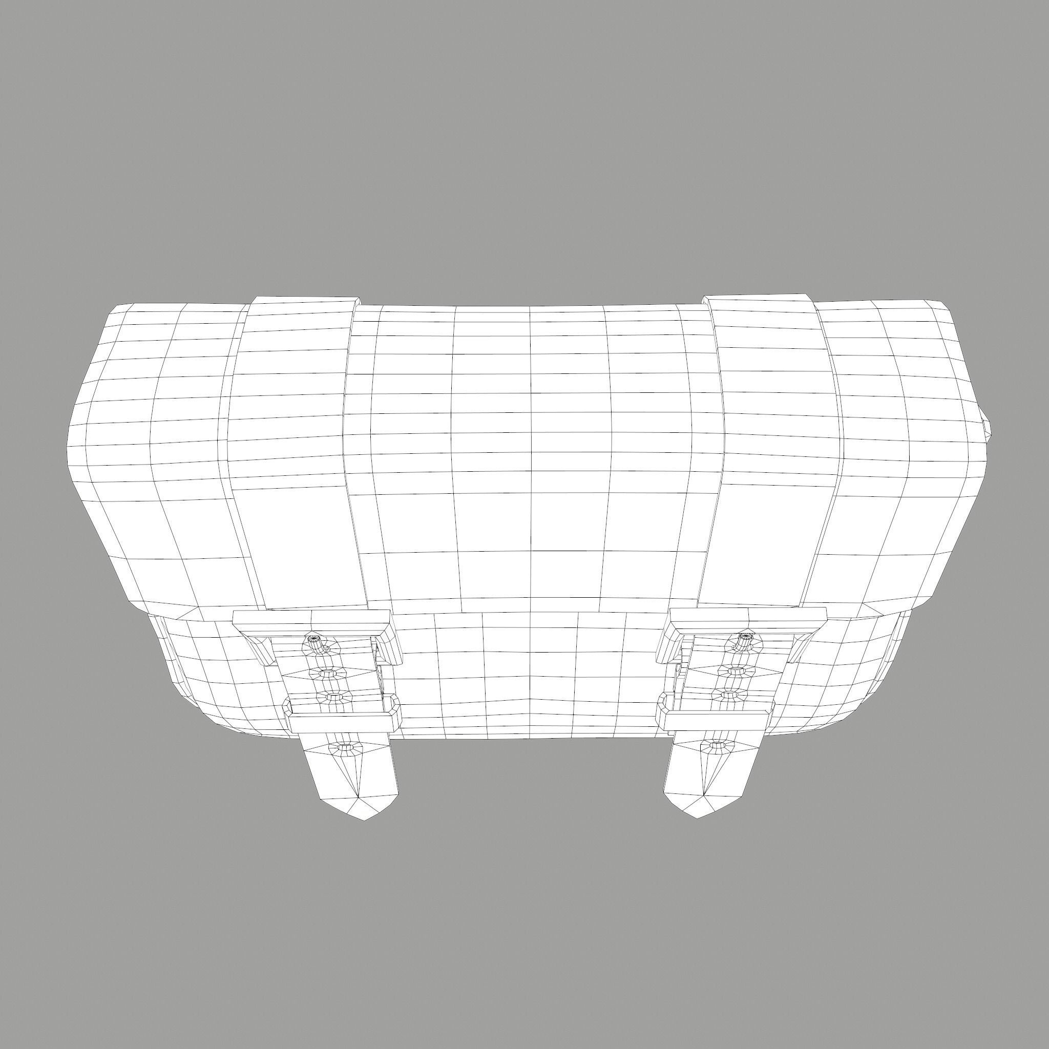 Medieval Bag Low-poly 3D model_24