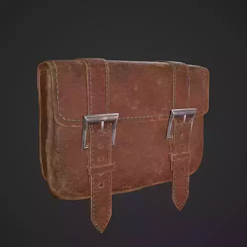 Medieval Bag Low-poly 3D model