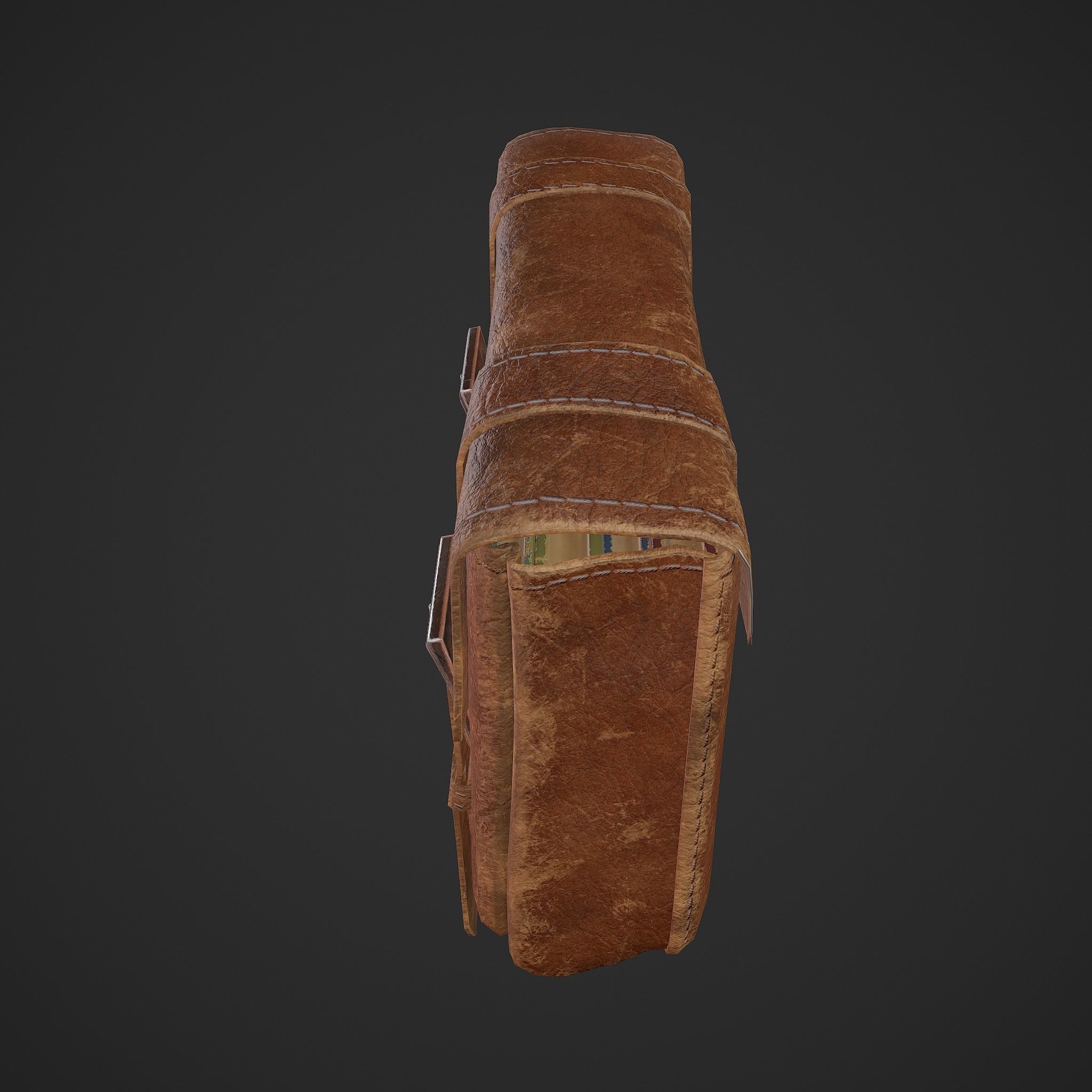 Medieval Bag Low-poly 3D model_17