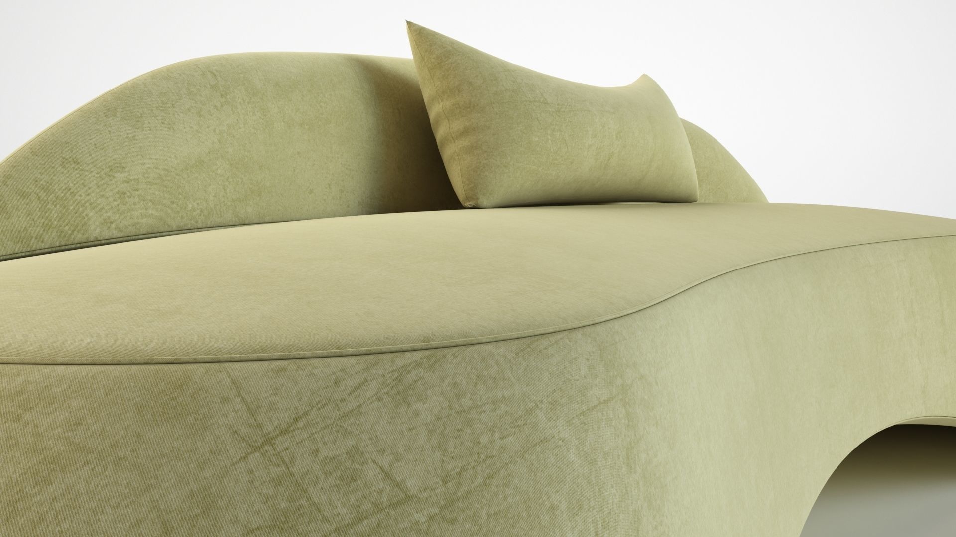 Sofa5 bed with pillow 3D model_6