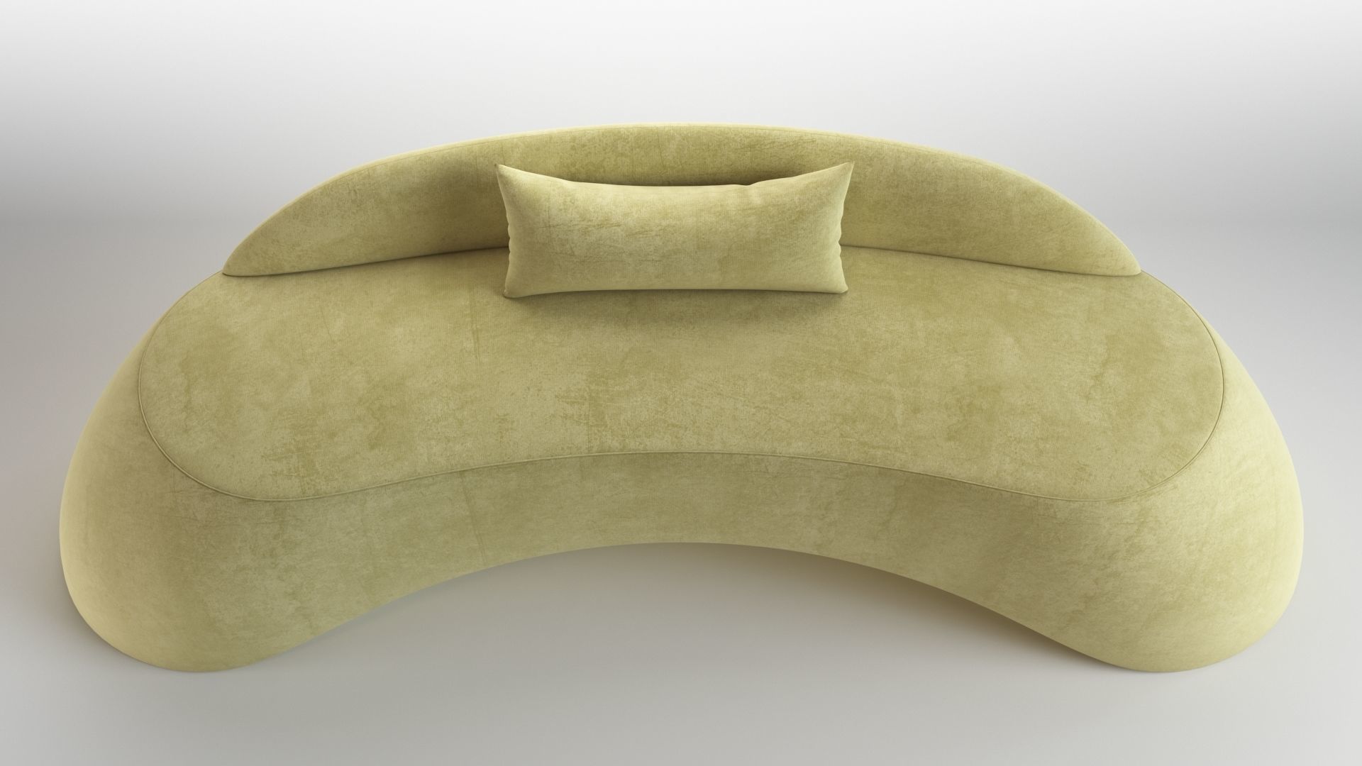 Sofa5 bed with pillow 3D model_5