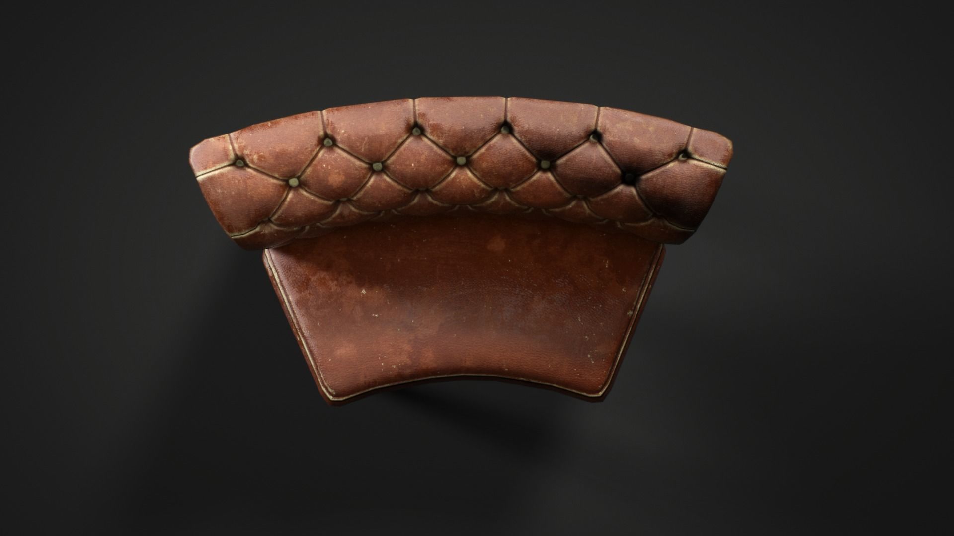 Leather sofa - couch - 3D VR AR game ready Low-poly 3D model_20