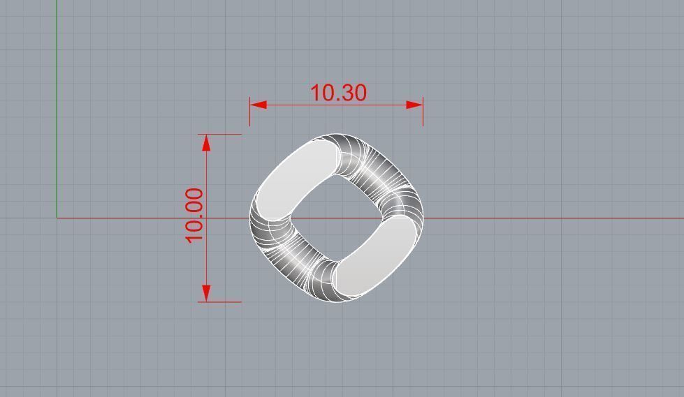 cuban chain  necklace or bracelet model 3D print model_3