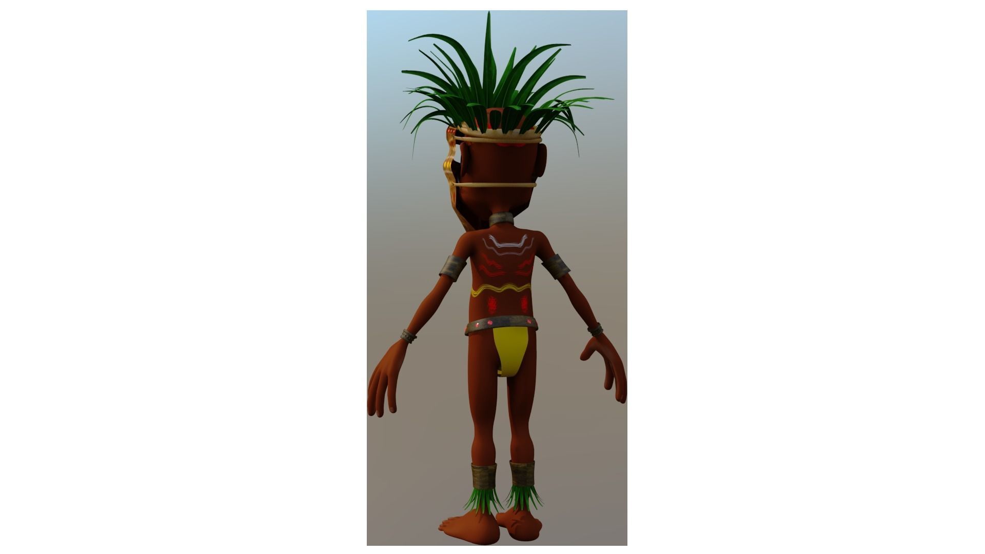 3D African character 3D model_1
