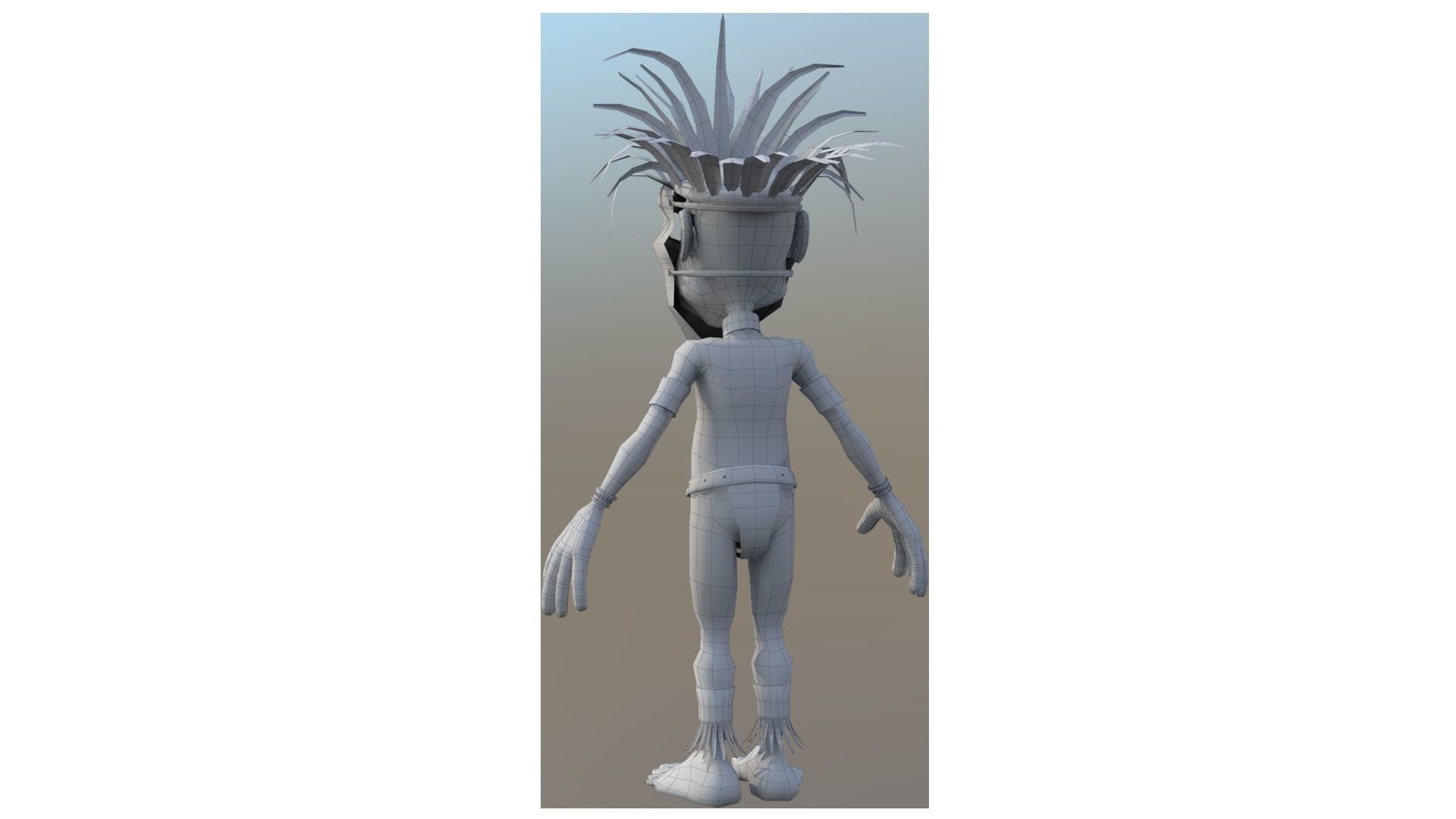 3D African character 3D model_5
