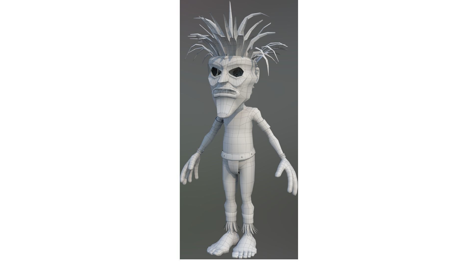 3D African character 3D model_4