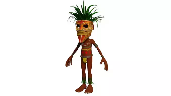 3D African character