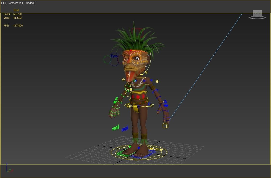 3D African character 3D model_6
