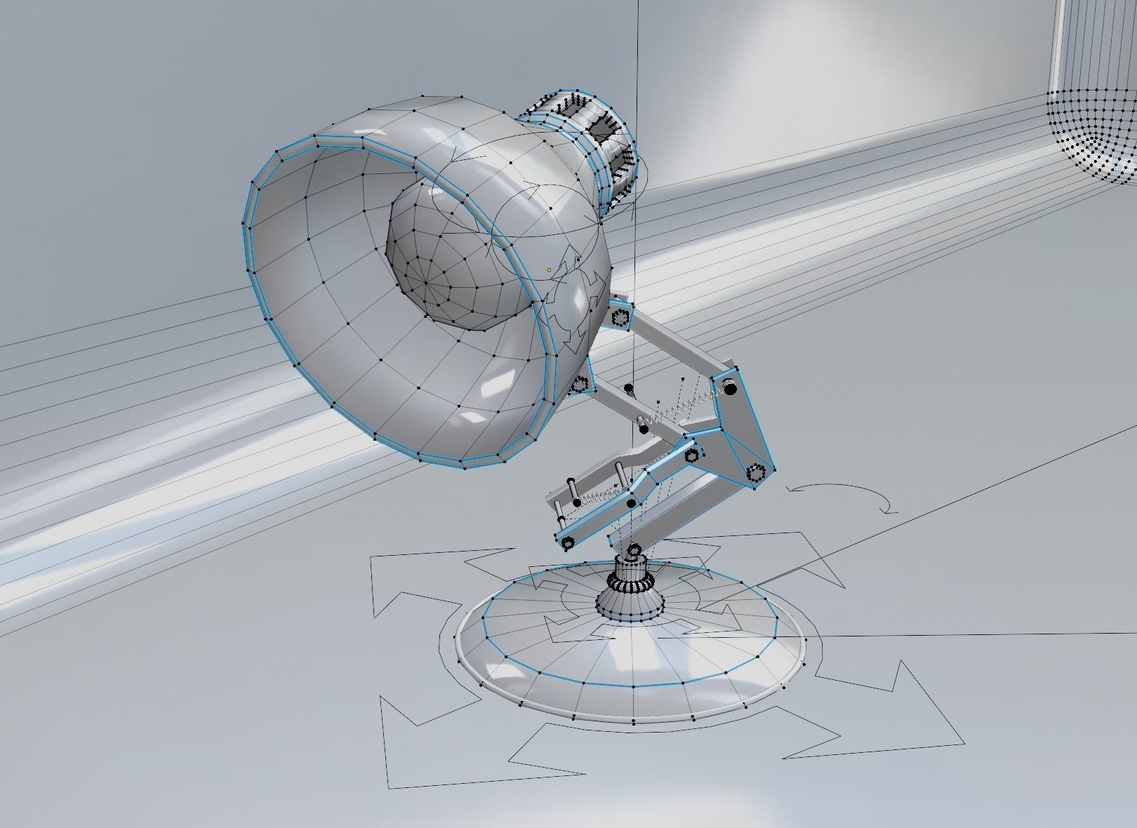 Pixar Lamp Low-poly 3D model_7