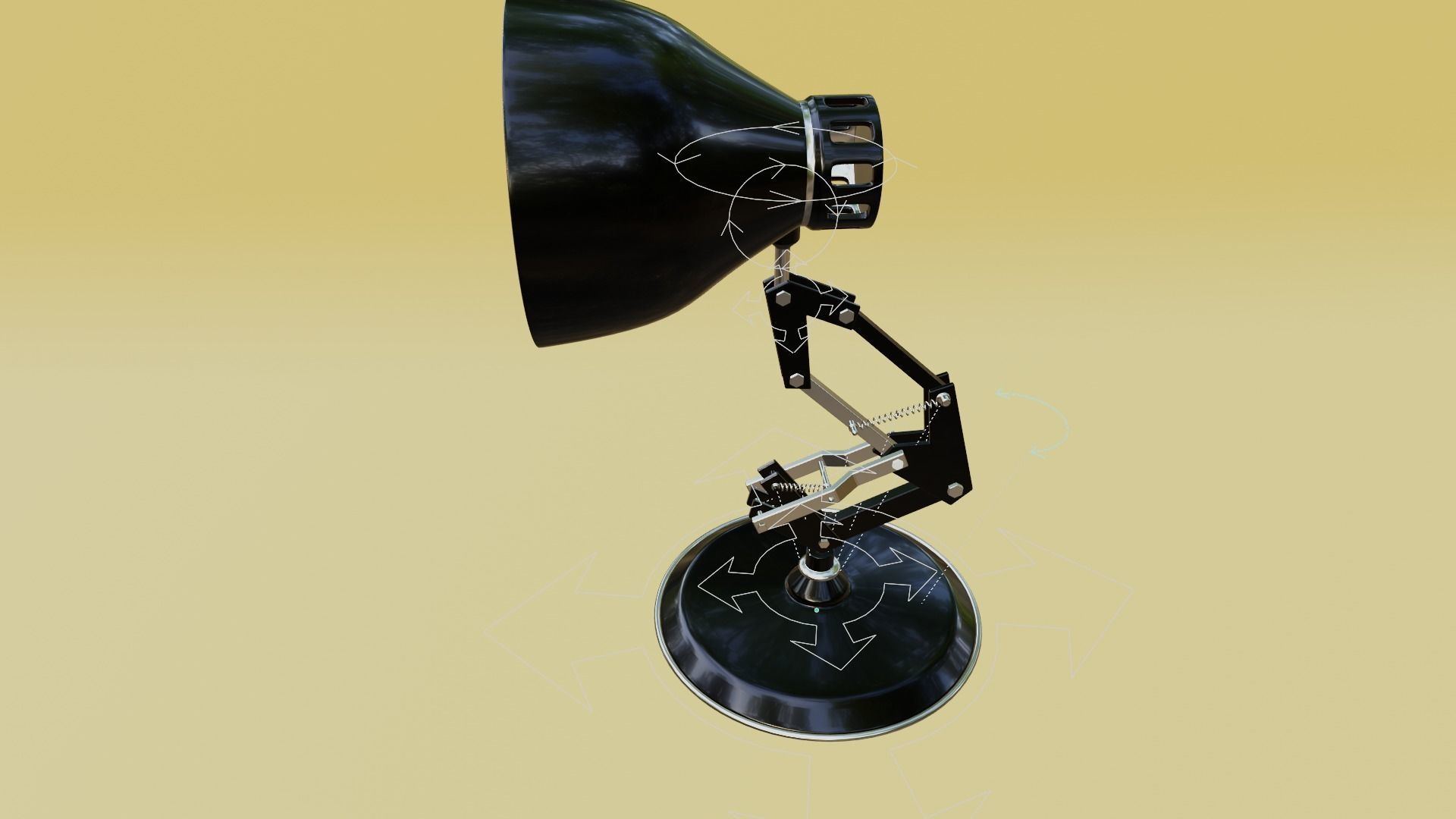 Pixar Lamp Low-poly 3D model_13