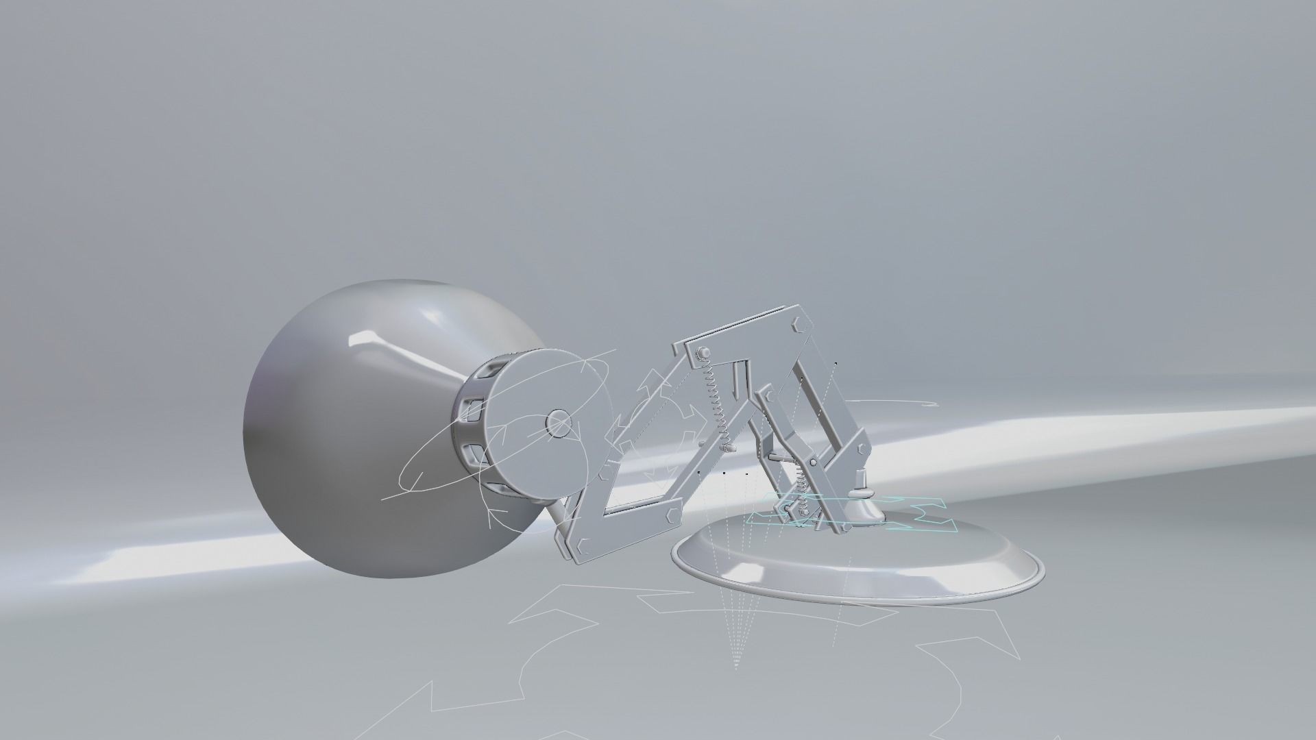 Pixar Lamp Low-poly 3D model_15