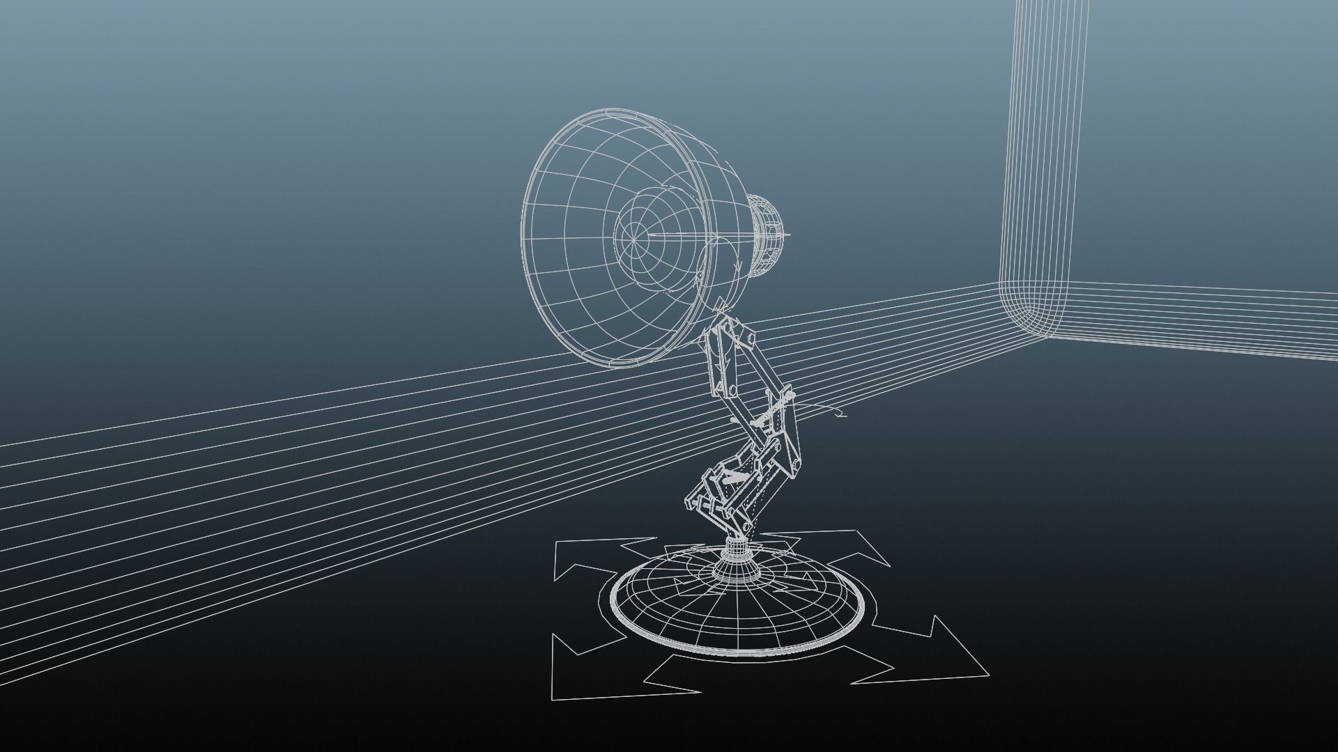 Pixar Lamp Low-poly 3D model_14