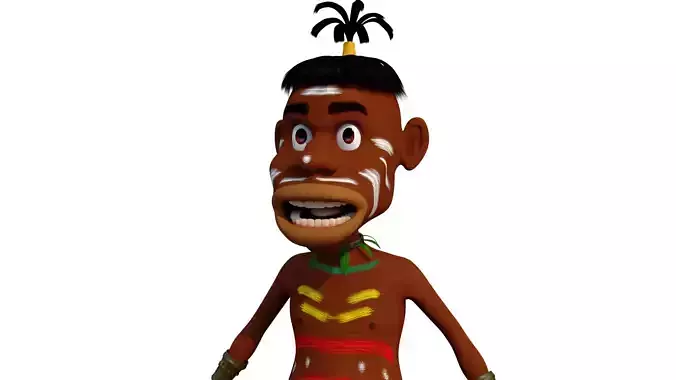 3D African character