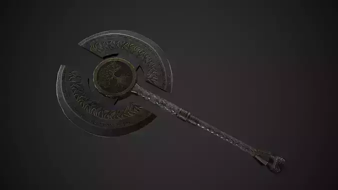 Axe Fantasy Game 3d model Low-poly 3D model Low-poly 3D model