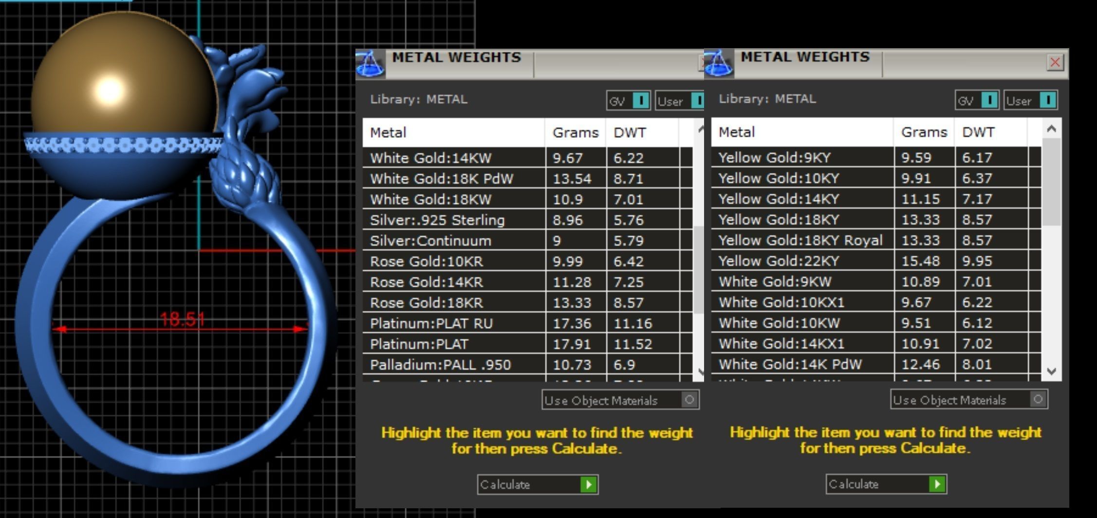 Ring with Iris and Pear 3D print model_7