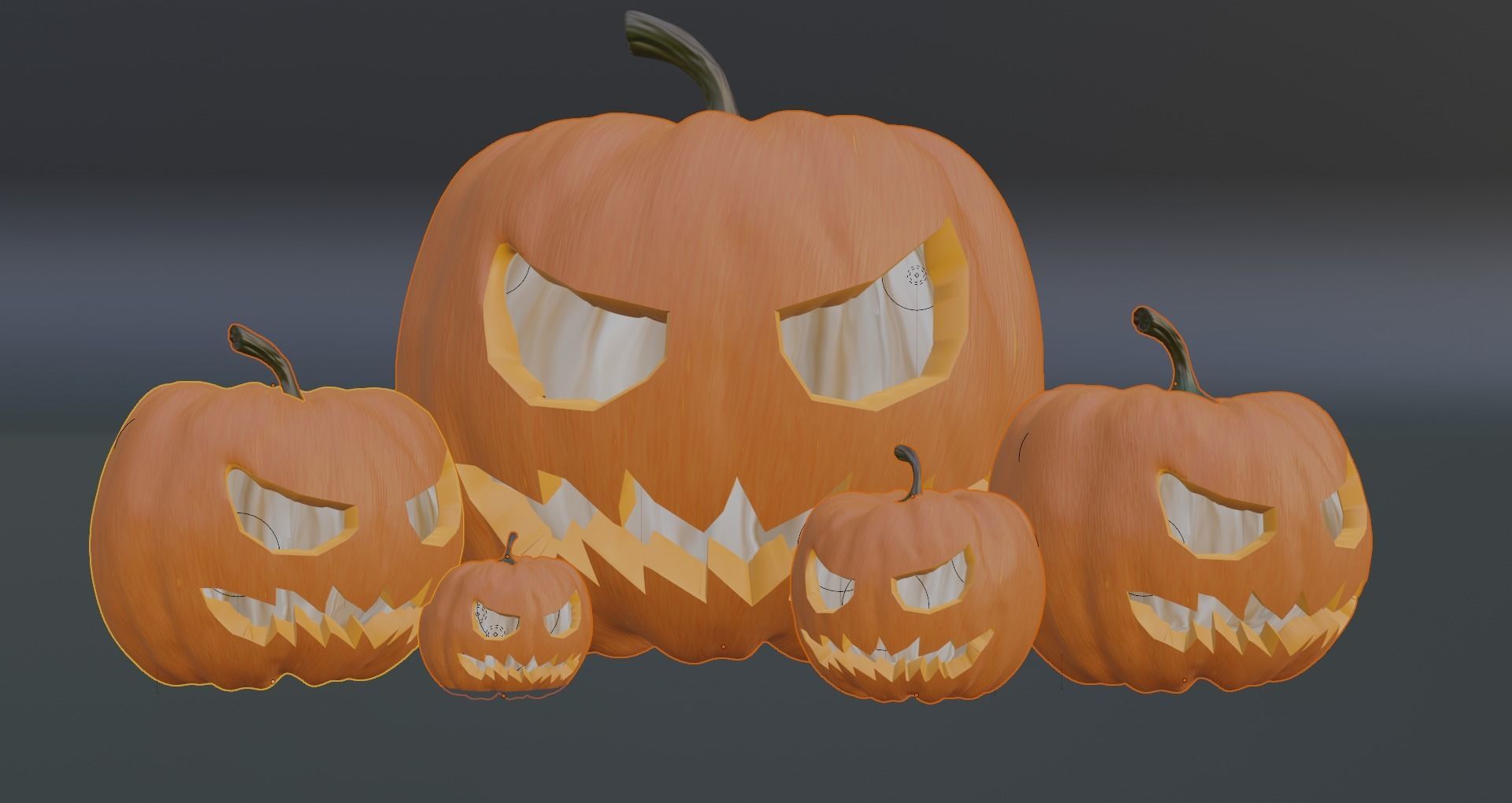 Halloween Jack o lantern 3D model_6