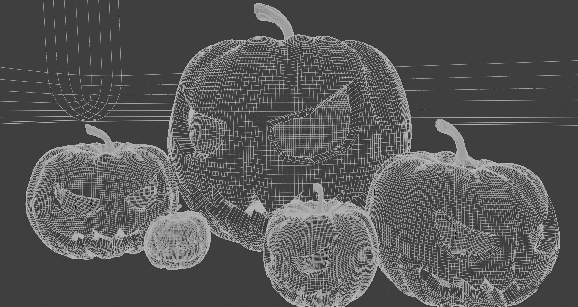 Halloween Jack o lantern 3D model_12