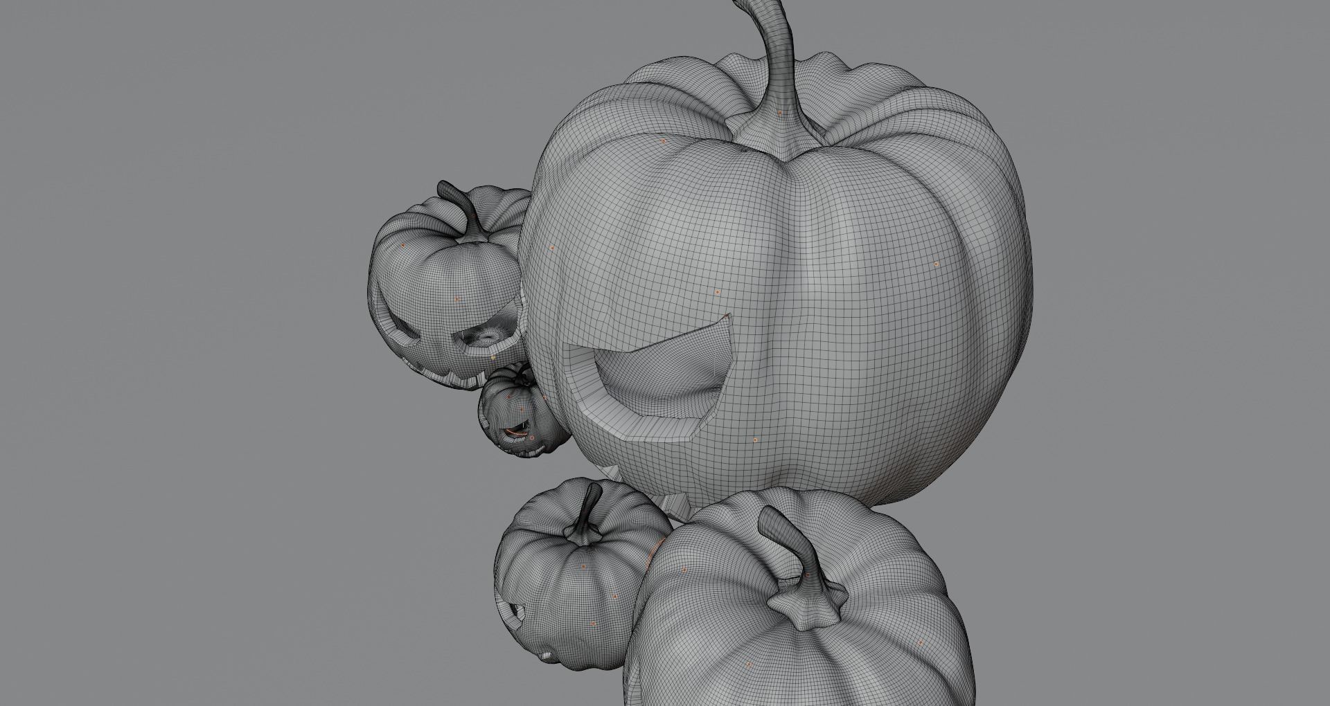 Halloween Jack o lantern 3D model_8