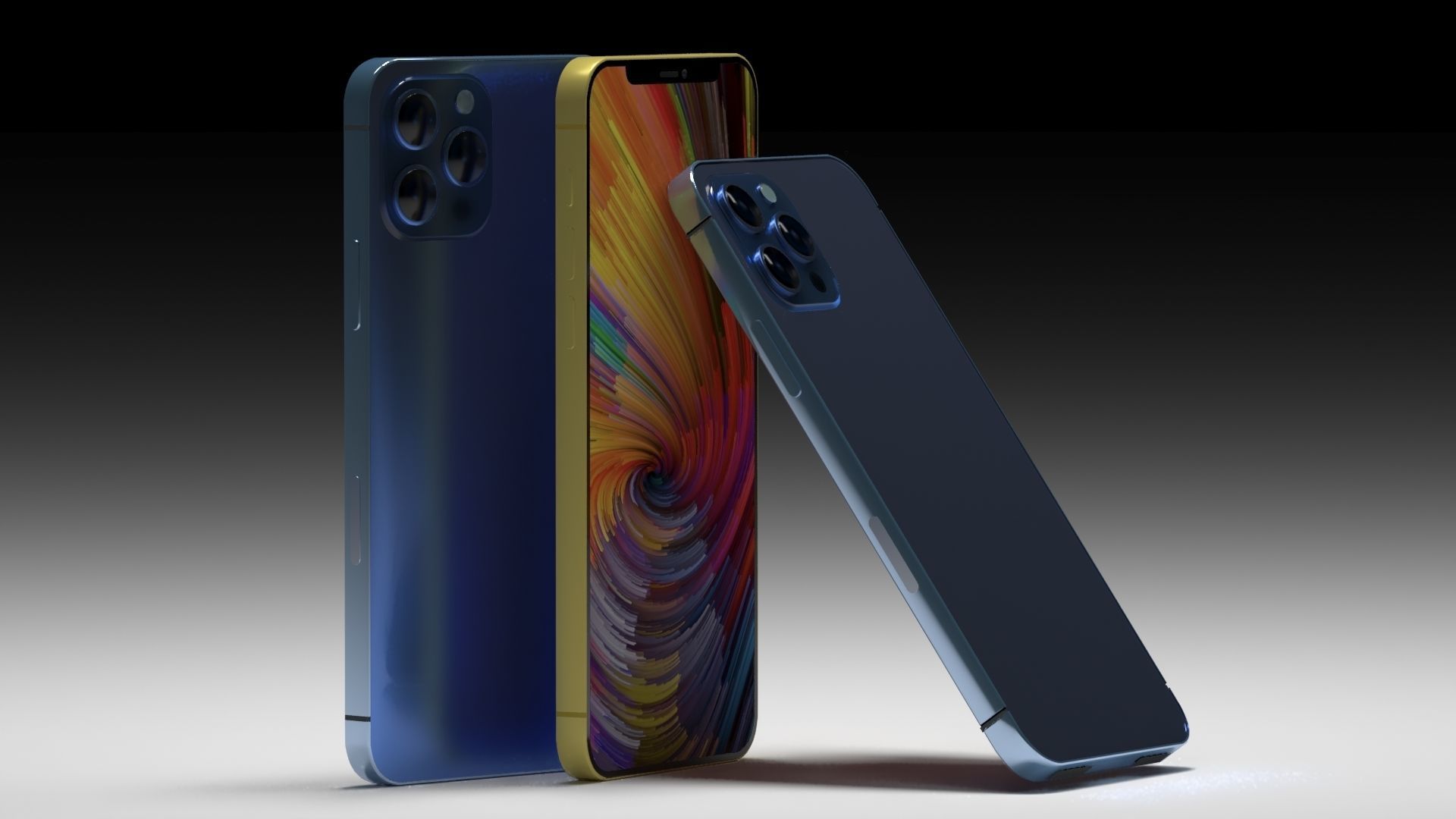 Iphone 12 pro max no port Free 3D model_3