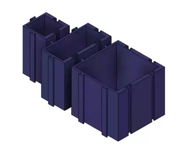 Puzzle style storage box