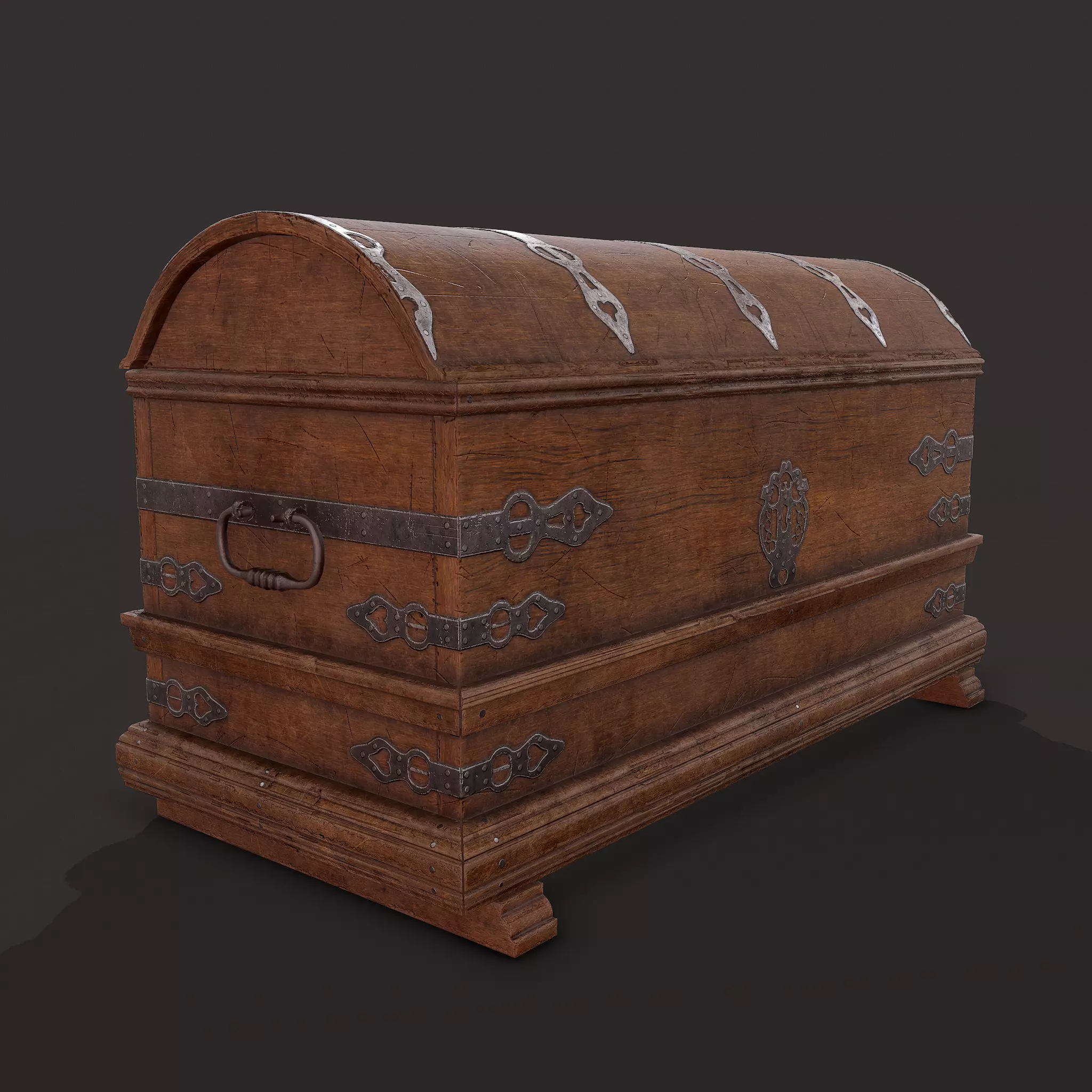 Medieval Style Treasure Chest Low-poly 3D model