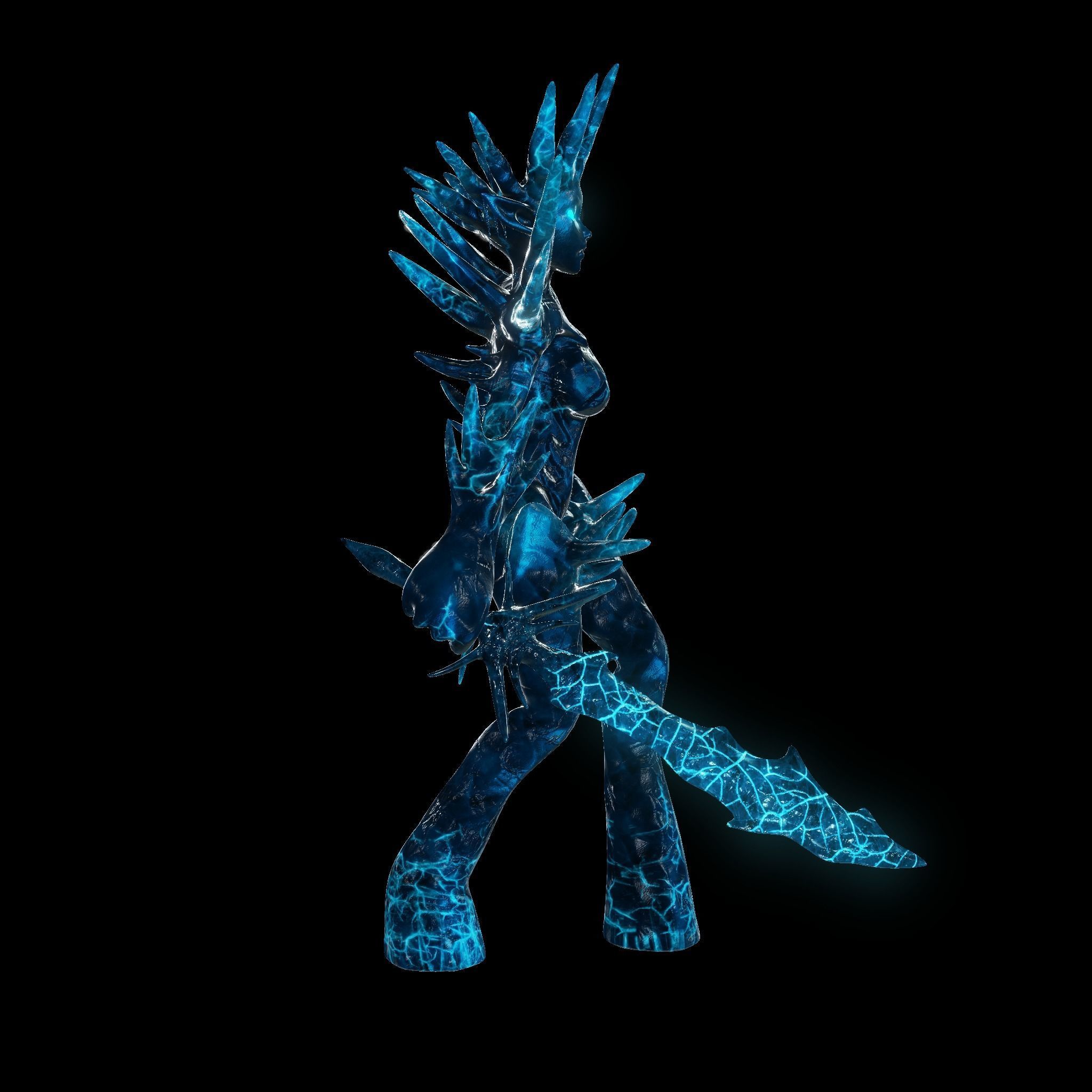 Elementals Pack Low-poly 3D model_9
