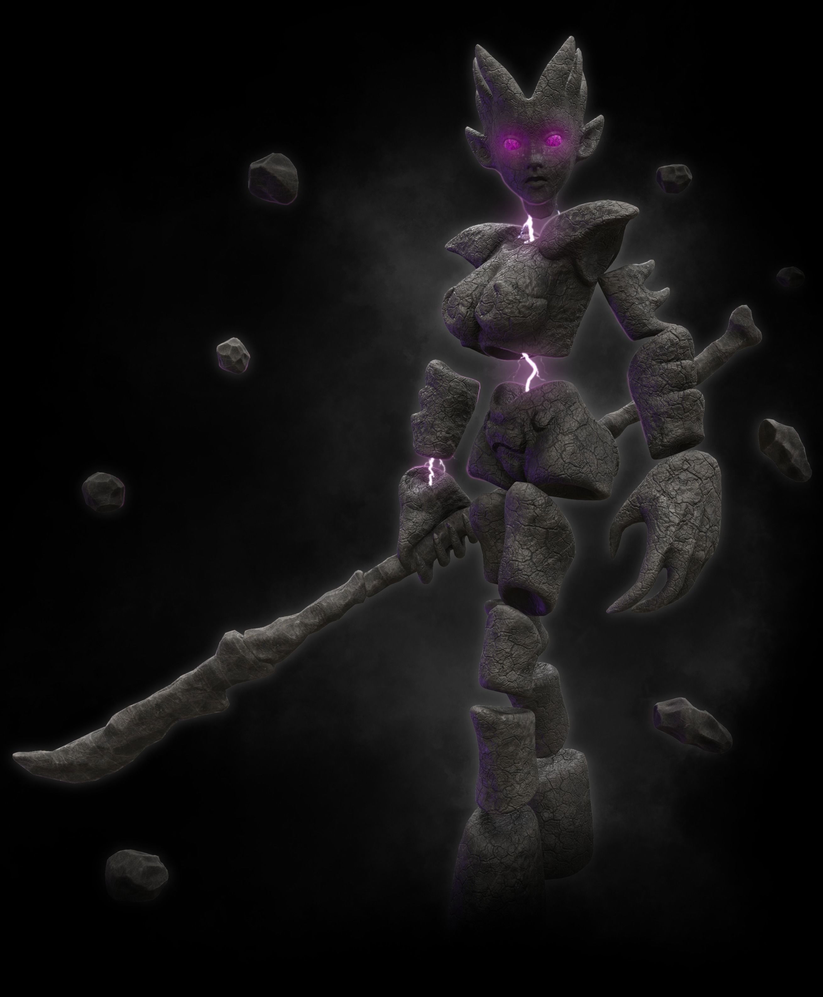 Elementals Pack Low-poly 3D model_14