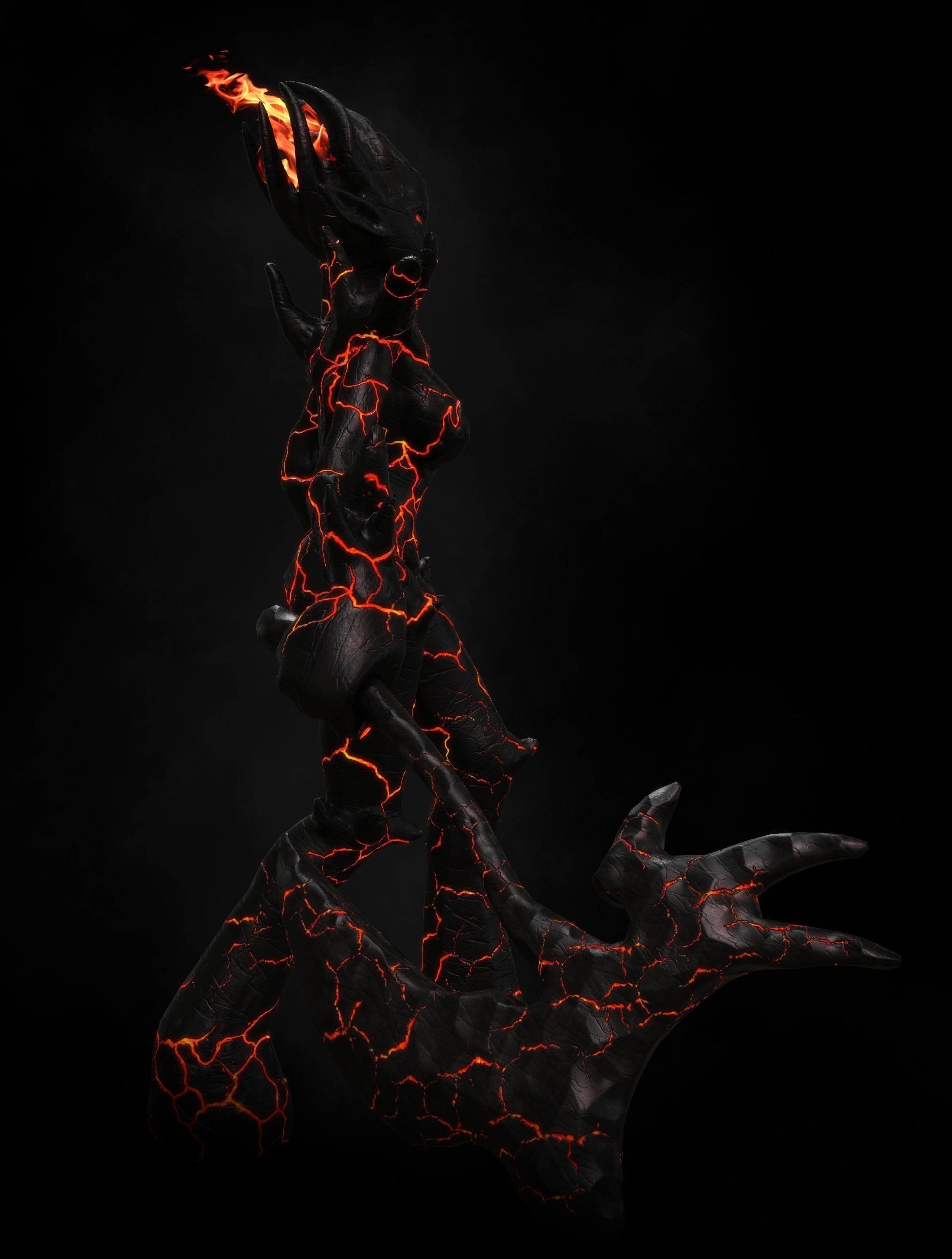 Elementals Pack Low-poly 3D model_22