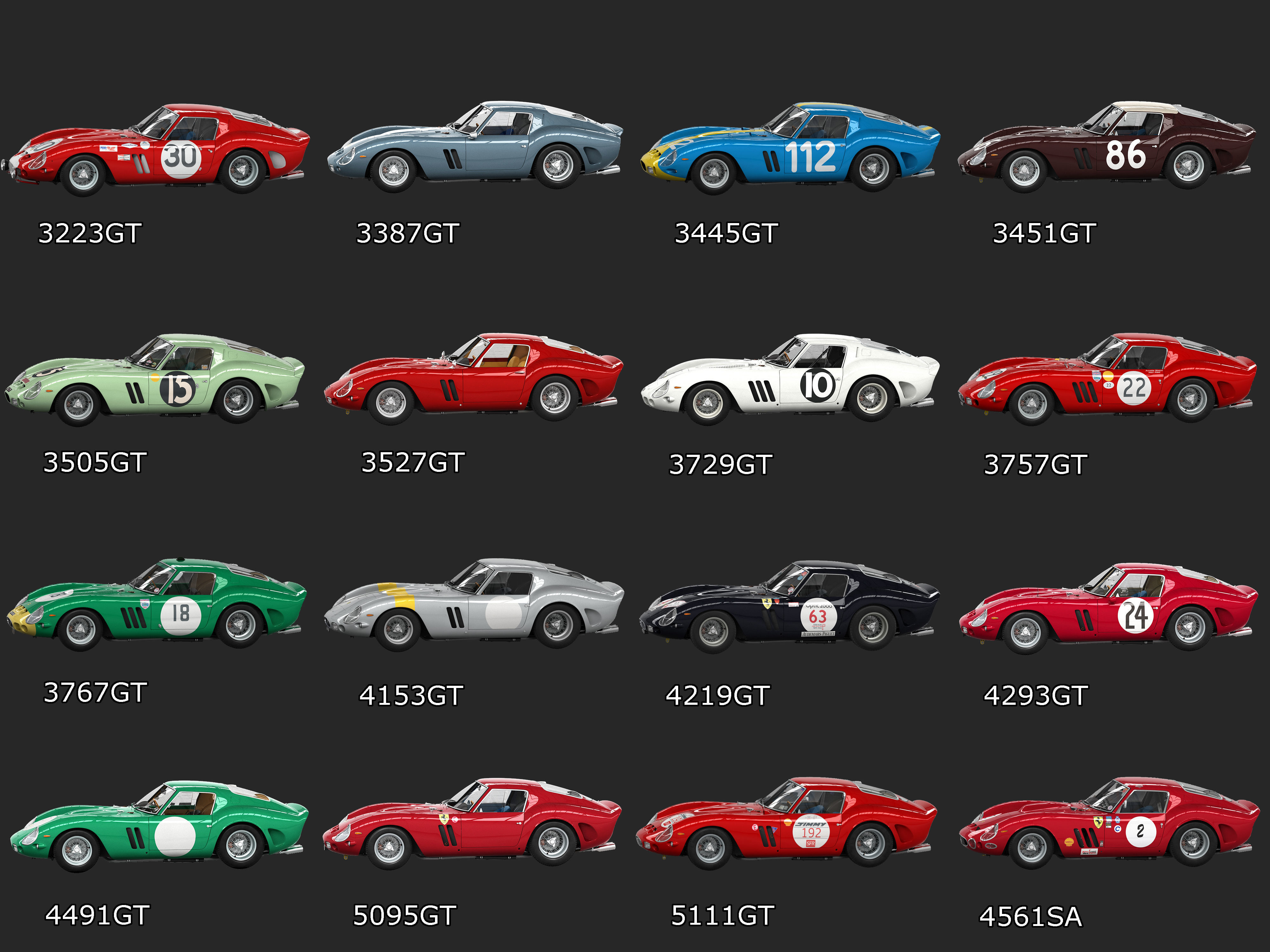 Ferrari 250 GTO Pack Bundle Collection _6