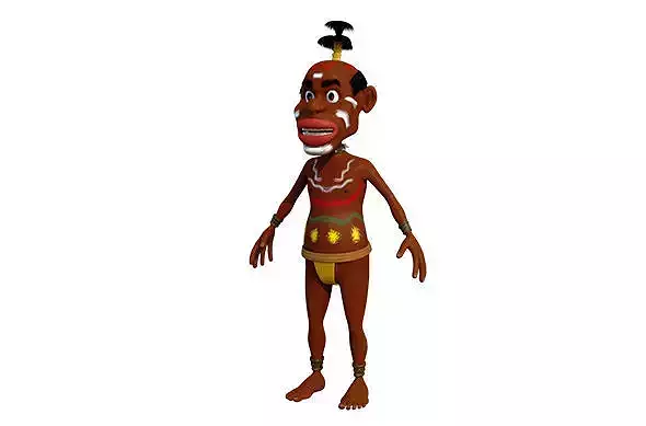 3D African character