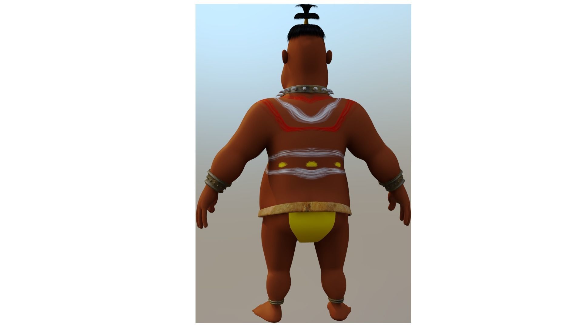 3D African character 3D model_5